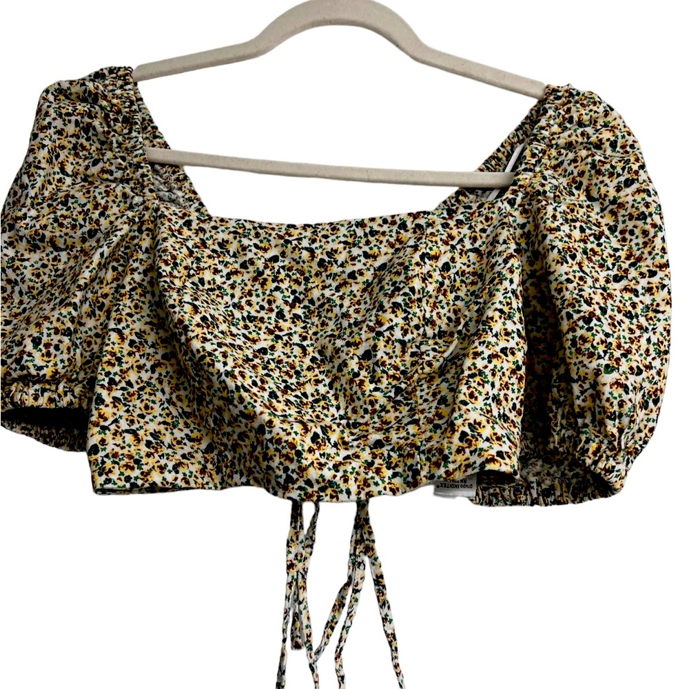 Zara floral women Crop Top